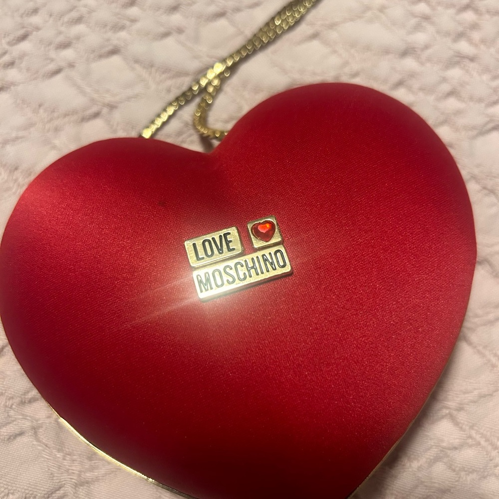 Love Moschino Red Heart-Shaped Bag